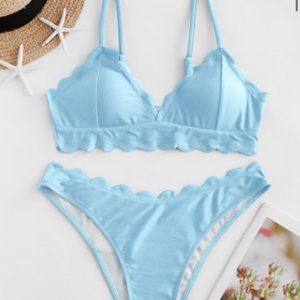 ZAFUL Scalloped Bikini Swimsuit